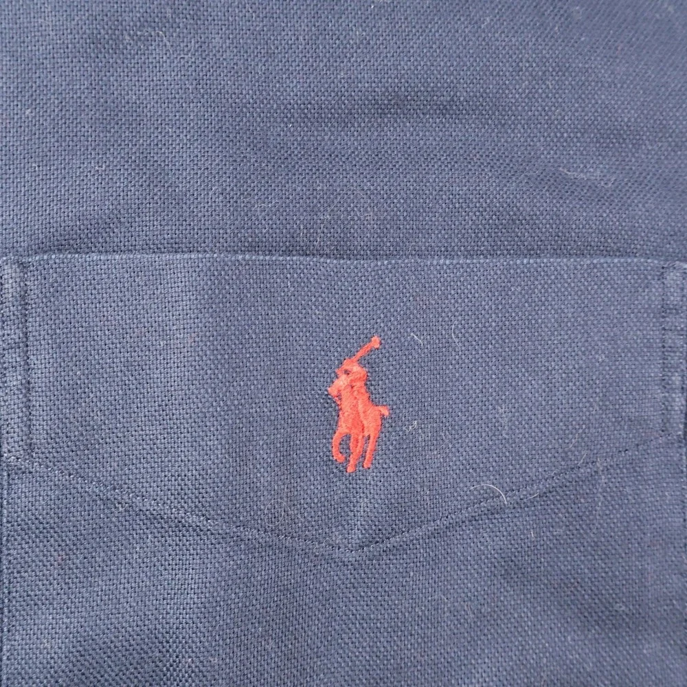 Polo Ralph Lauren Blaire Shirt Men's XL Navy Blue Pony Logo Boxy